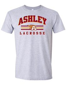 Ashley Lacrosse Soft Style Grey T-Shirt - Orders due  Thursday, February 29, 2024